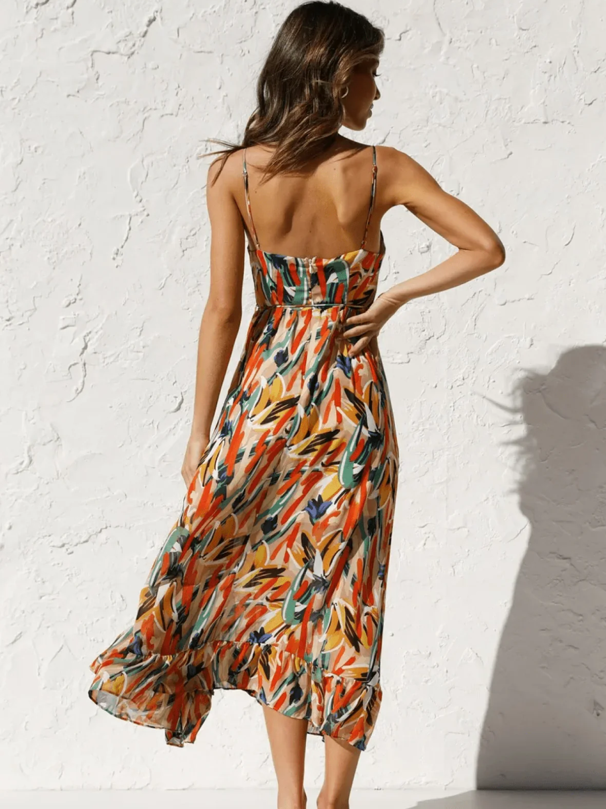 Statement Lorena Premium Chiffon Midi Dress Elevated Occasion Wear