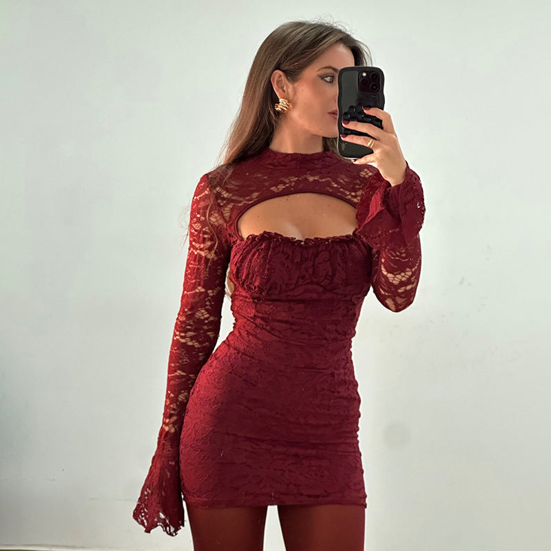 Mini Ingram Dress Maroon