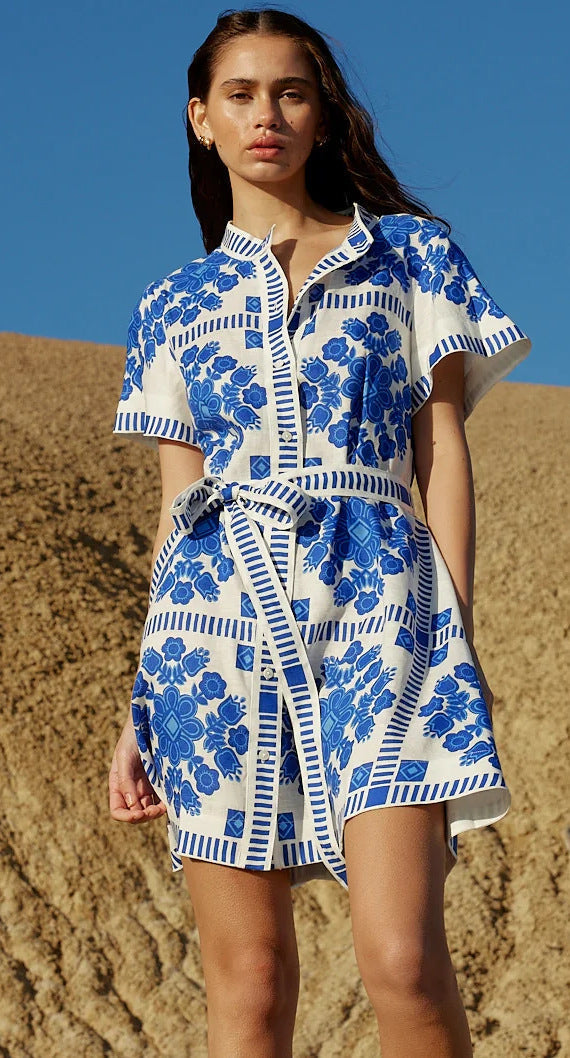 Mini Ripley Dress Blue