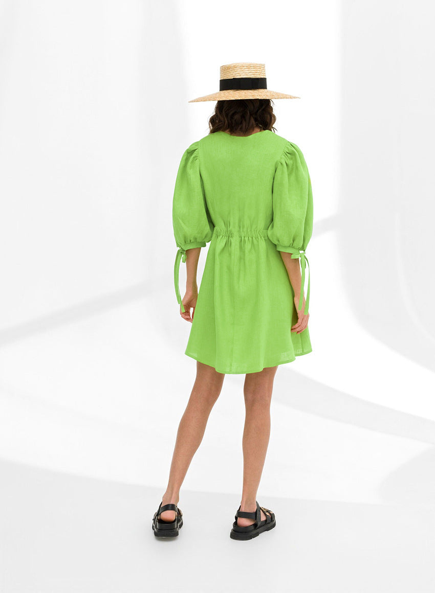 Mini Neptune Dress Green