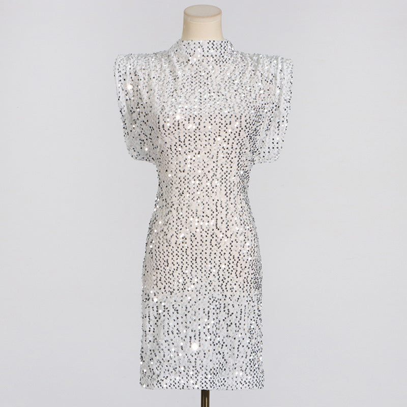 On Party Mini Dress Silver