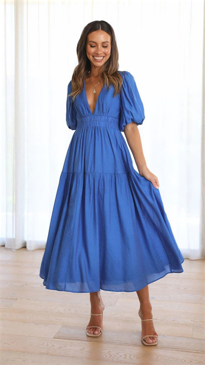 It Brunch Right Midi Dress Blue