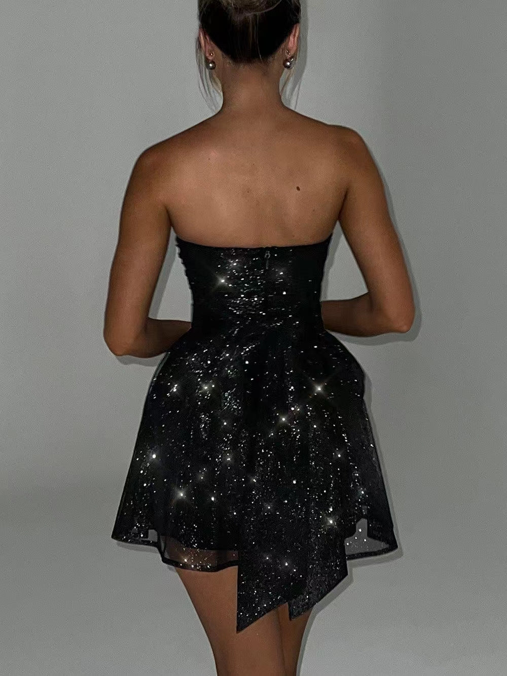 Bow Sequin Corset Dress