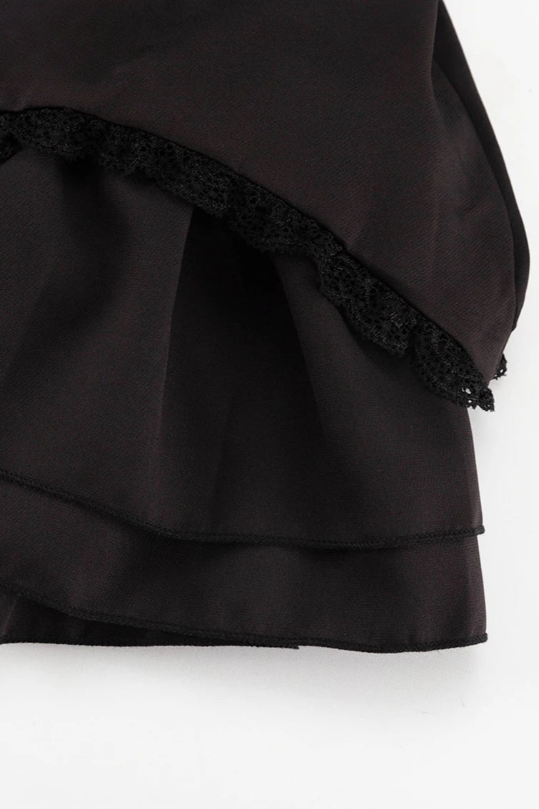 Pleated Slim Mini Dress