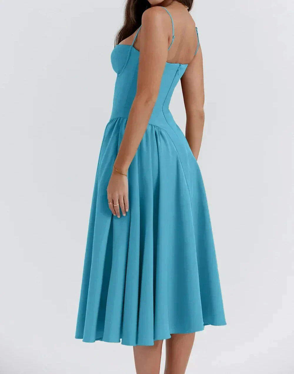 Sleeveless Carolyn Corset Midi Dress
