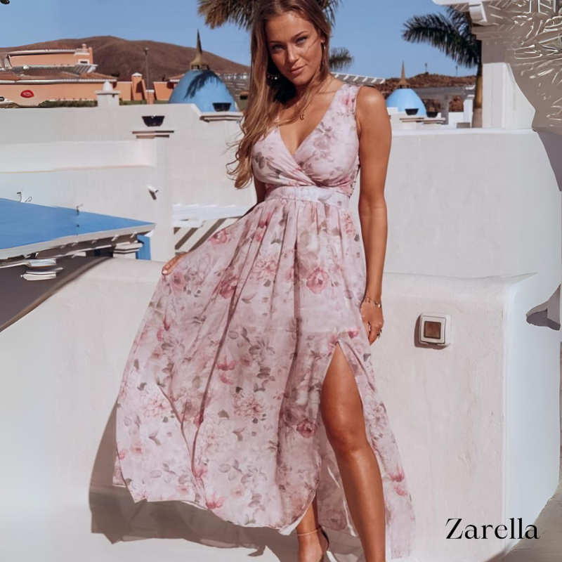 Rebeca Aesthetic Women's Summer Maxi Dress with Print Boutique Edit