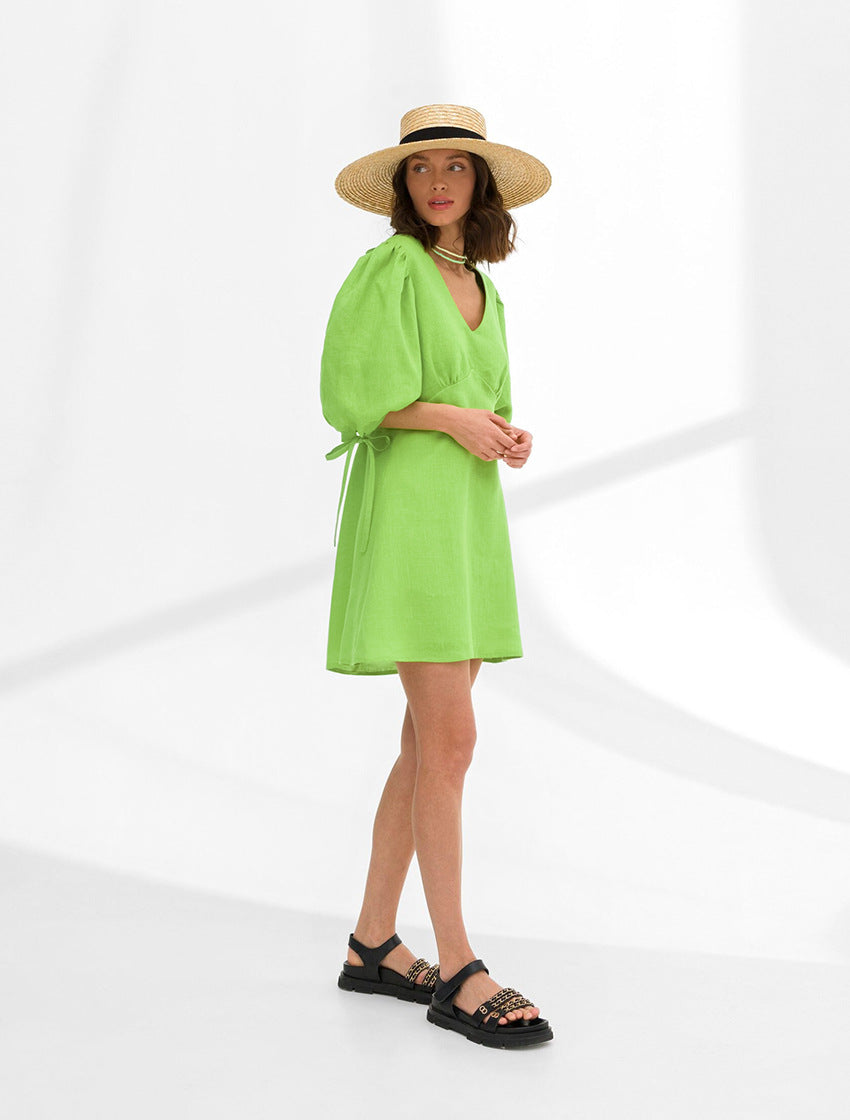 Mini Neptune Dress Green
