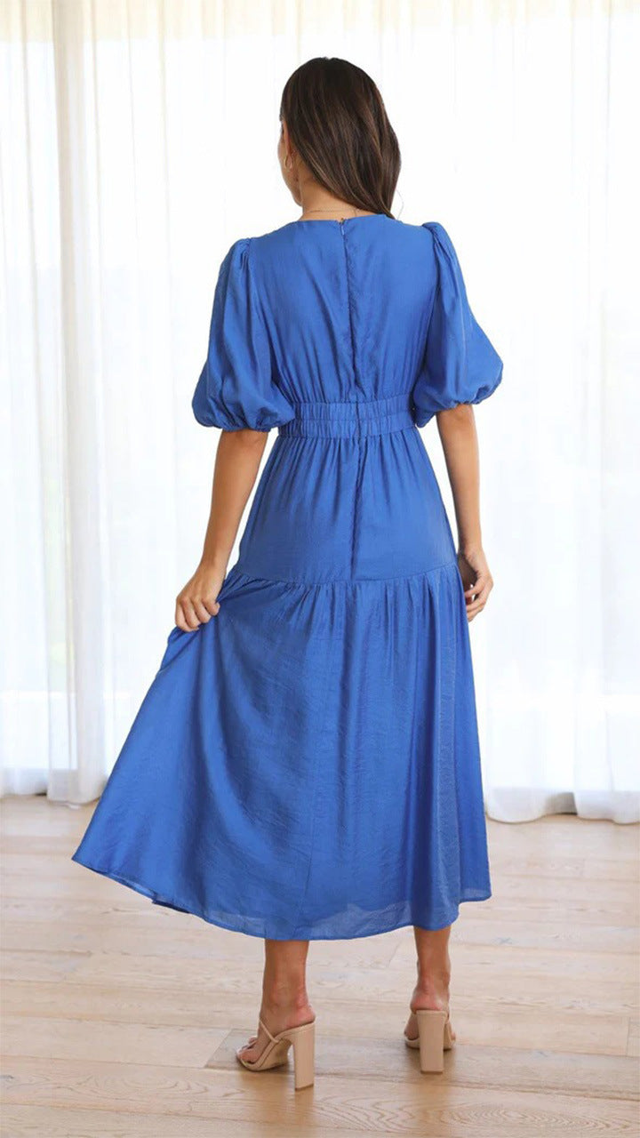 It Brunch Right Midi Dress Blue