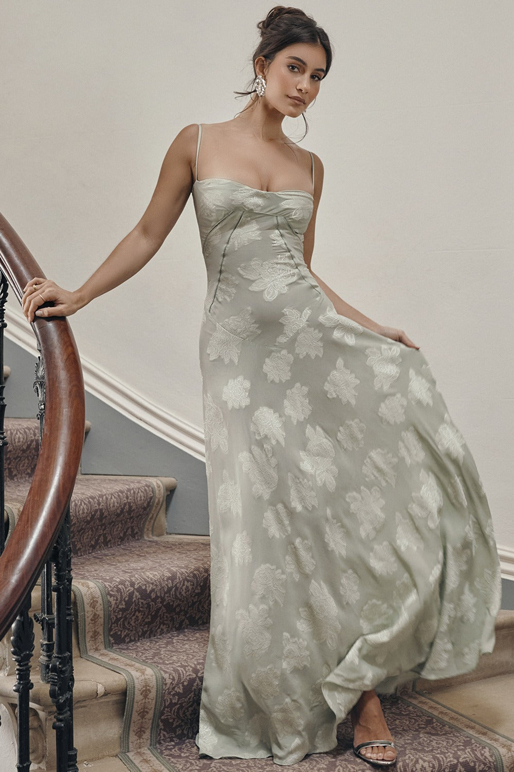 Lace Edition TieStrap Romantic Maxi Dress