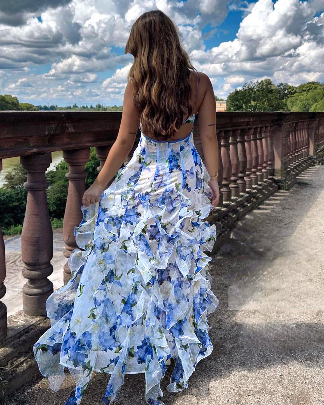 Isra | Ruffled Flower Dress