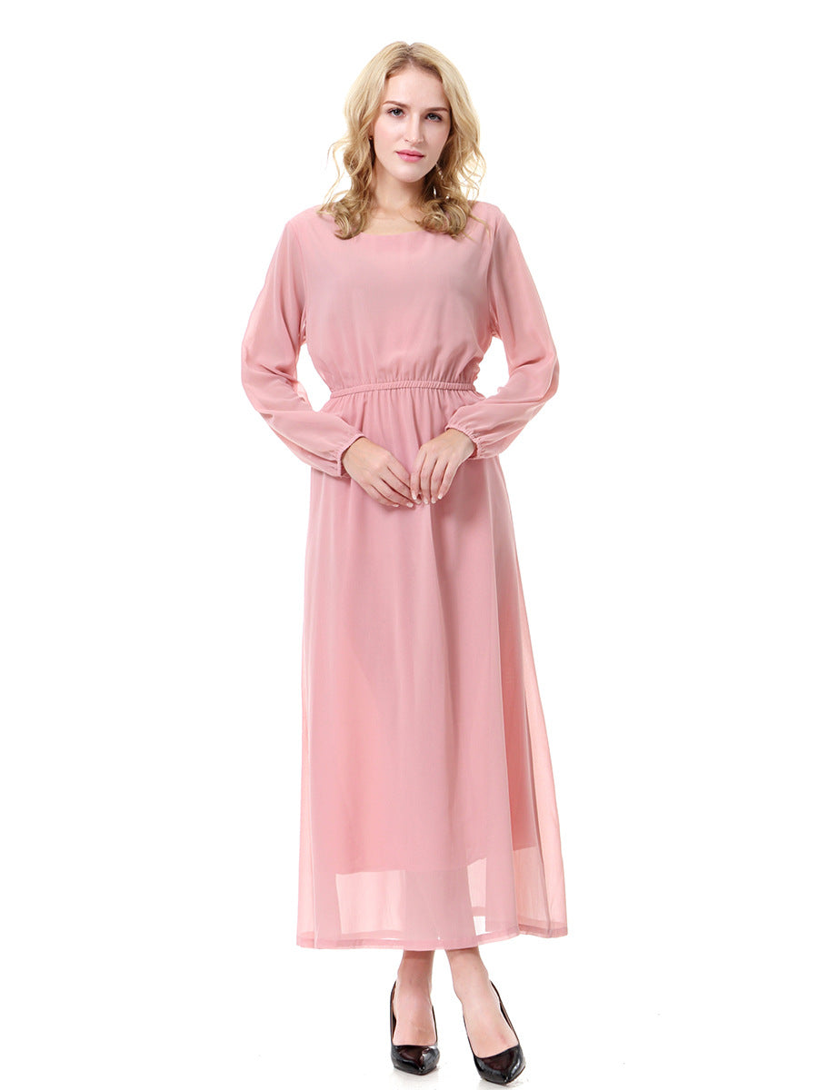 Romantic Hopeful Pleated Midi Dress Light Coral