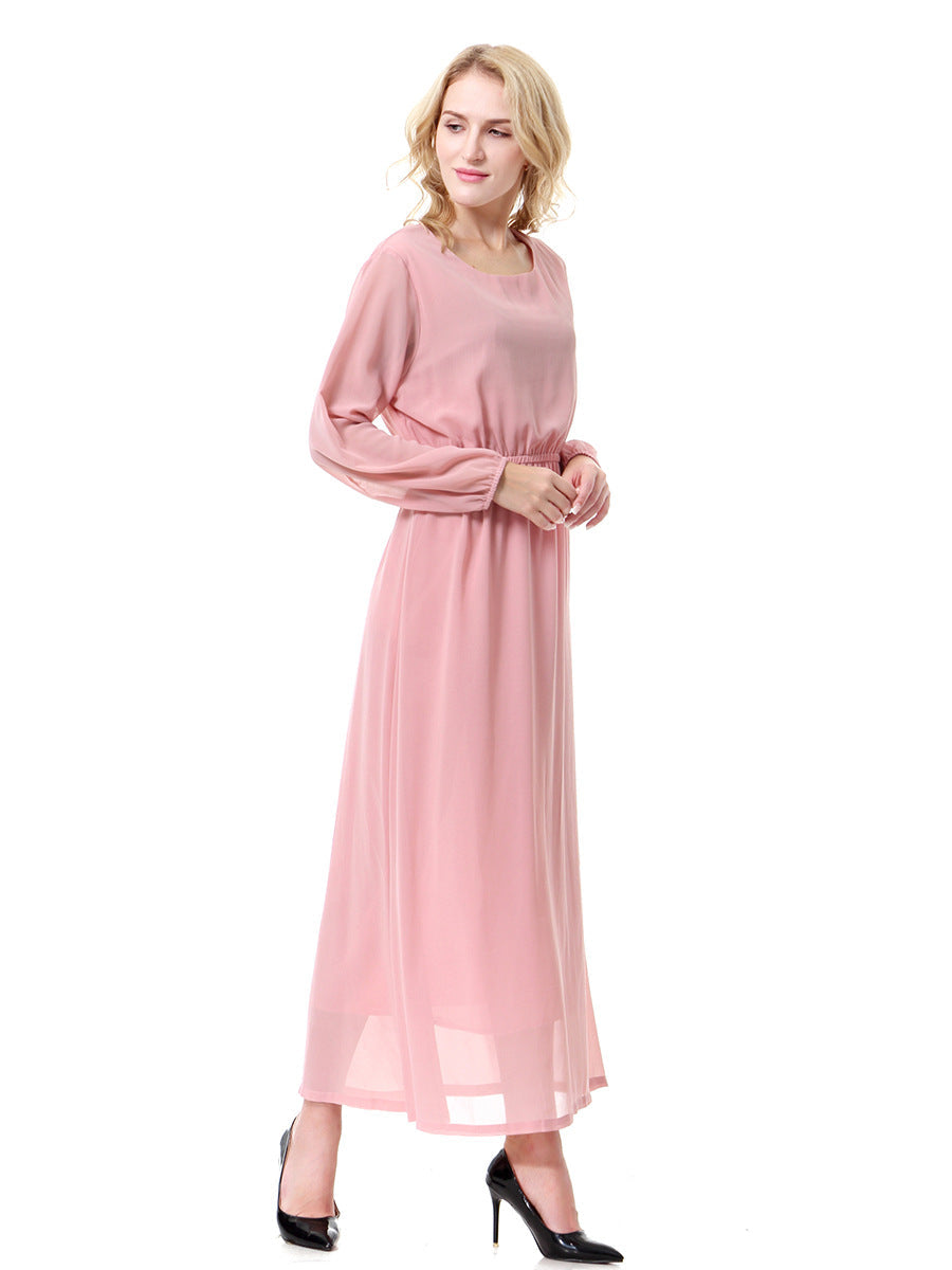 Romantic Hopeful Pleated Midi Dress Light Coral