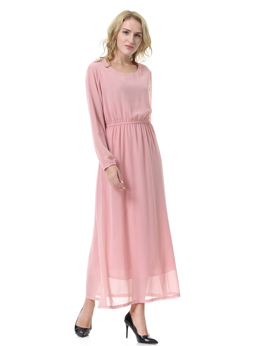 Romantic Hopeful Pleated Midi Dress Light Coral