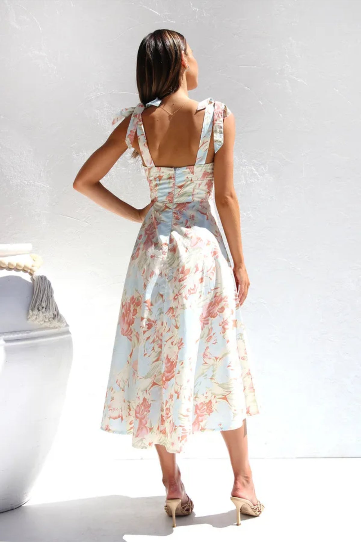 Boho Edition Sleeveless Maxi Floral Dress