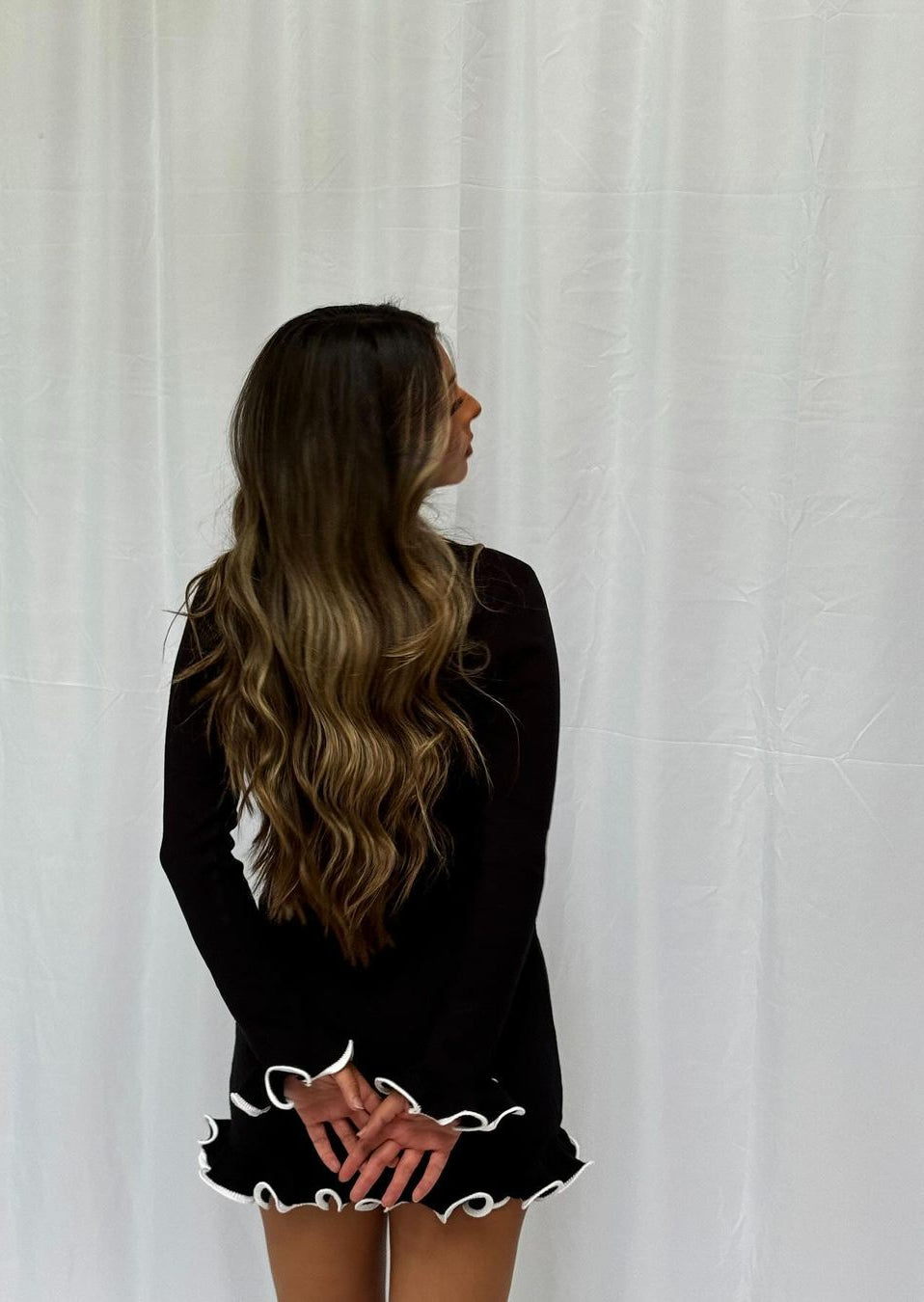 Knitted Ashira Long Sleeves Mini Dress