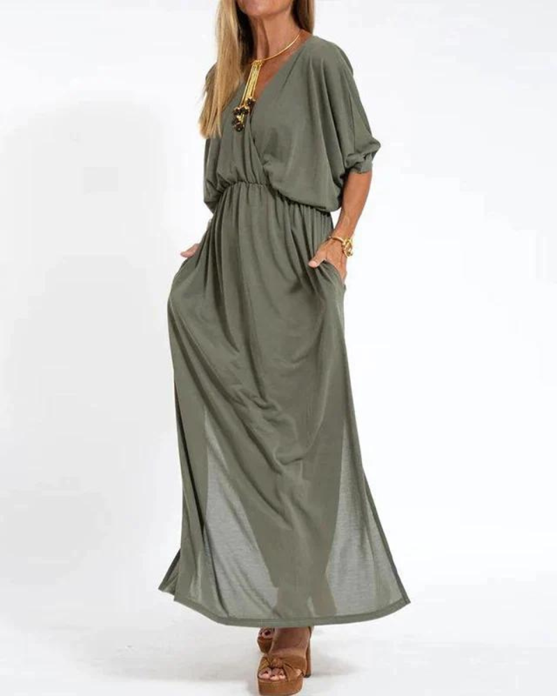 Azucena Chic Vintage-maxi Dress for Women Romantic Soft Style