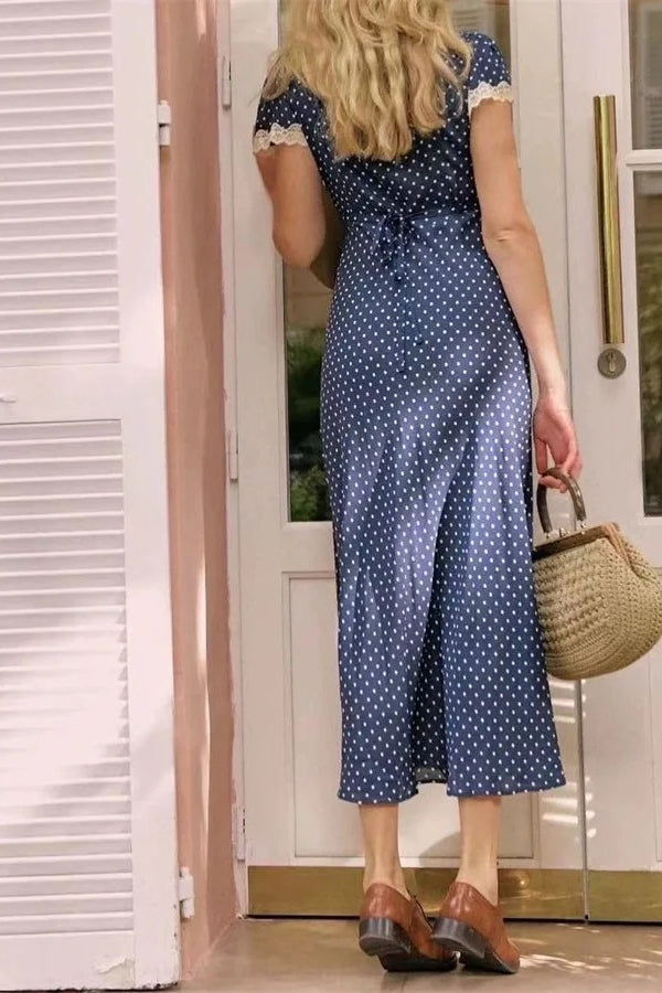 Polka Edition Dot Lace Maxi Dress
