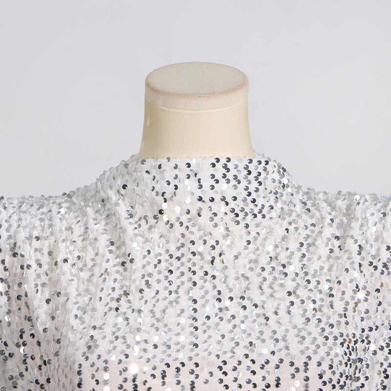 On Party Mini Dress Silver