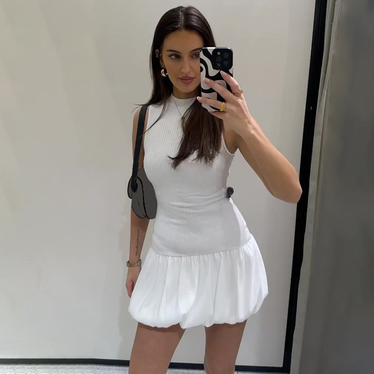 Mini Bliss Dress White