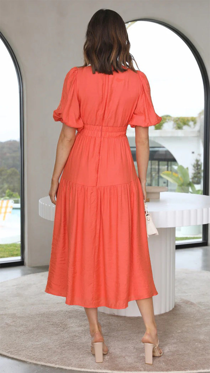 It Brunch Right Midi Dress Red