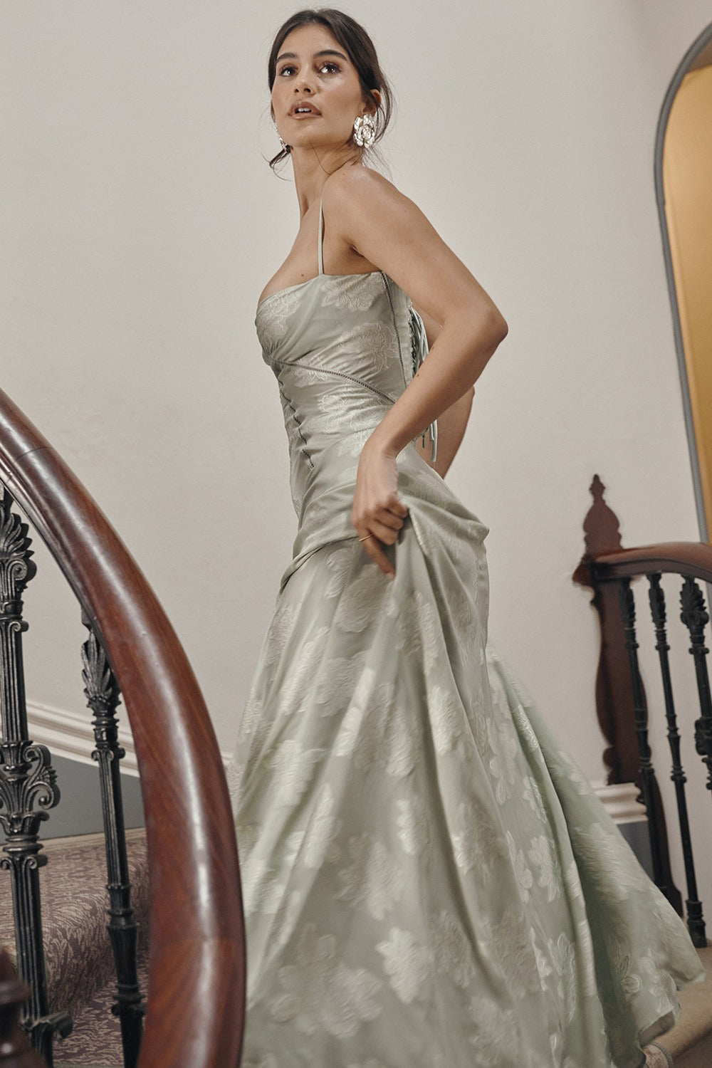 Lace Edition TieStrap Romantic Maxi Dress