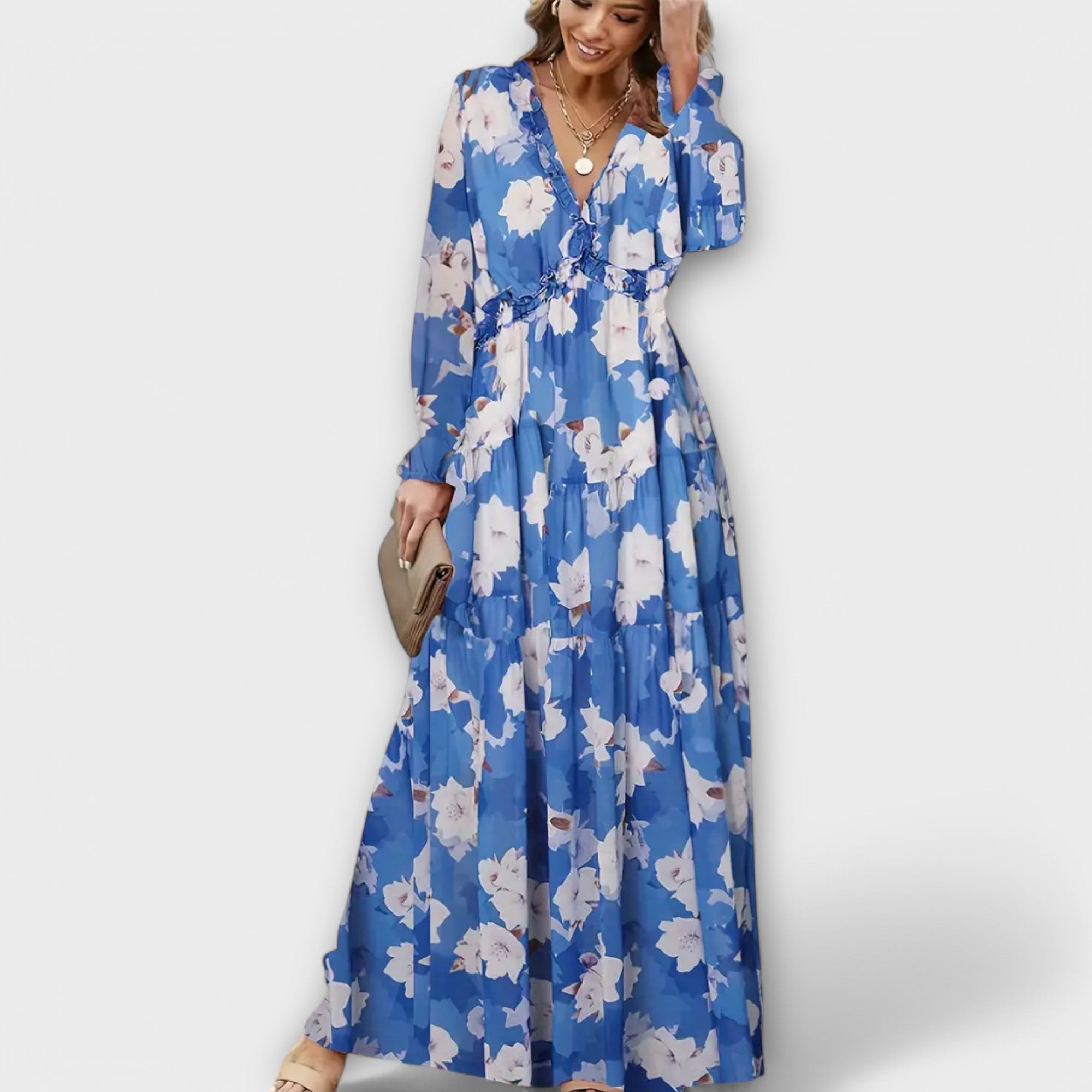 Rosalie | Chic Floral Maxi Dress