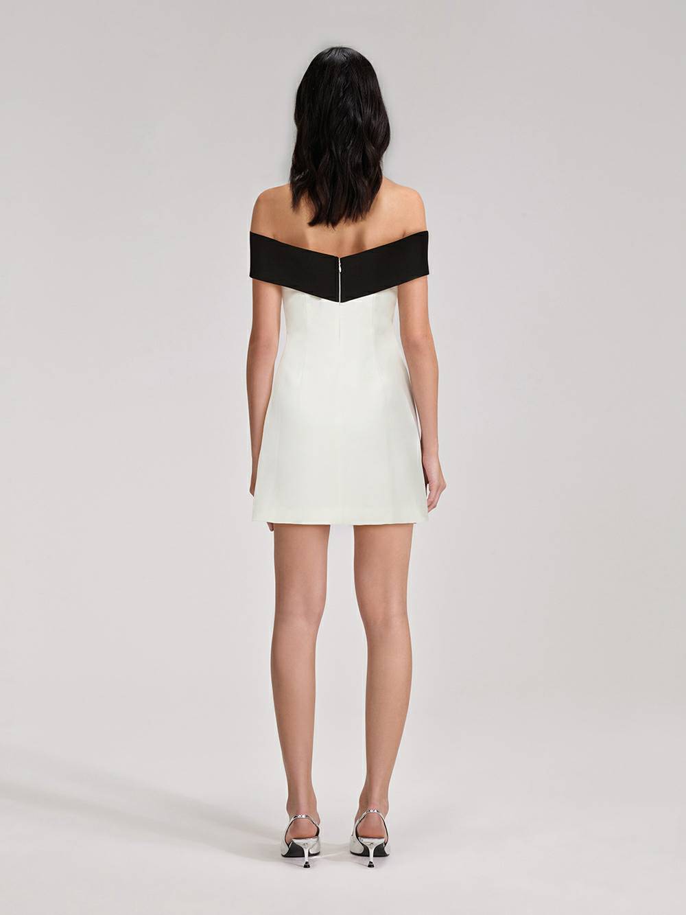 Shoulder Off Bow Dress