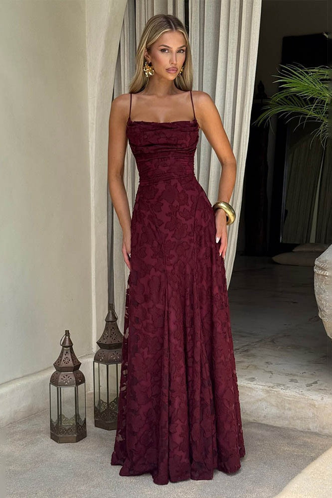 Backless Edition Chiffon Maxi Dress