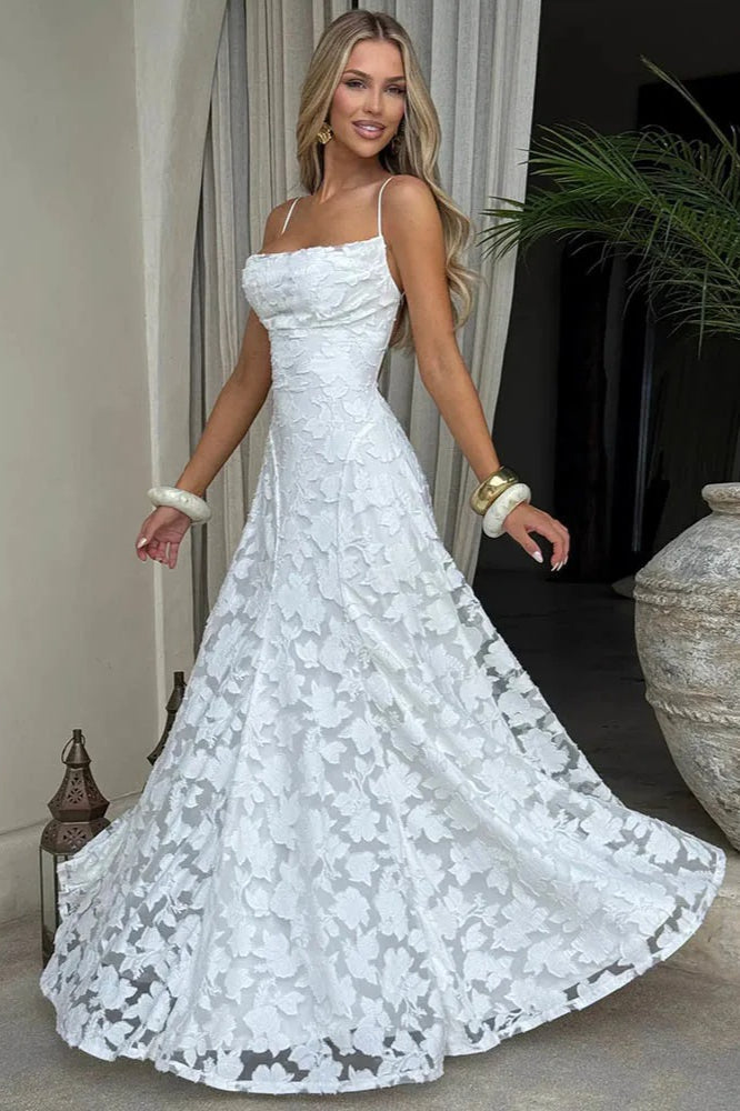 LaceUp Edition Backless Maxi Dress