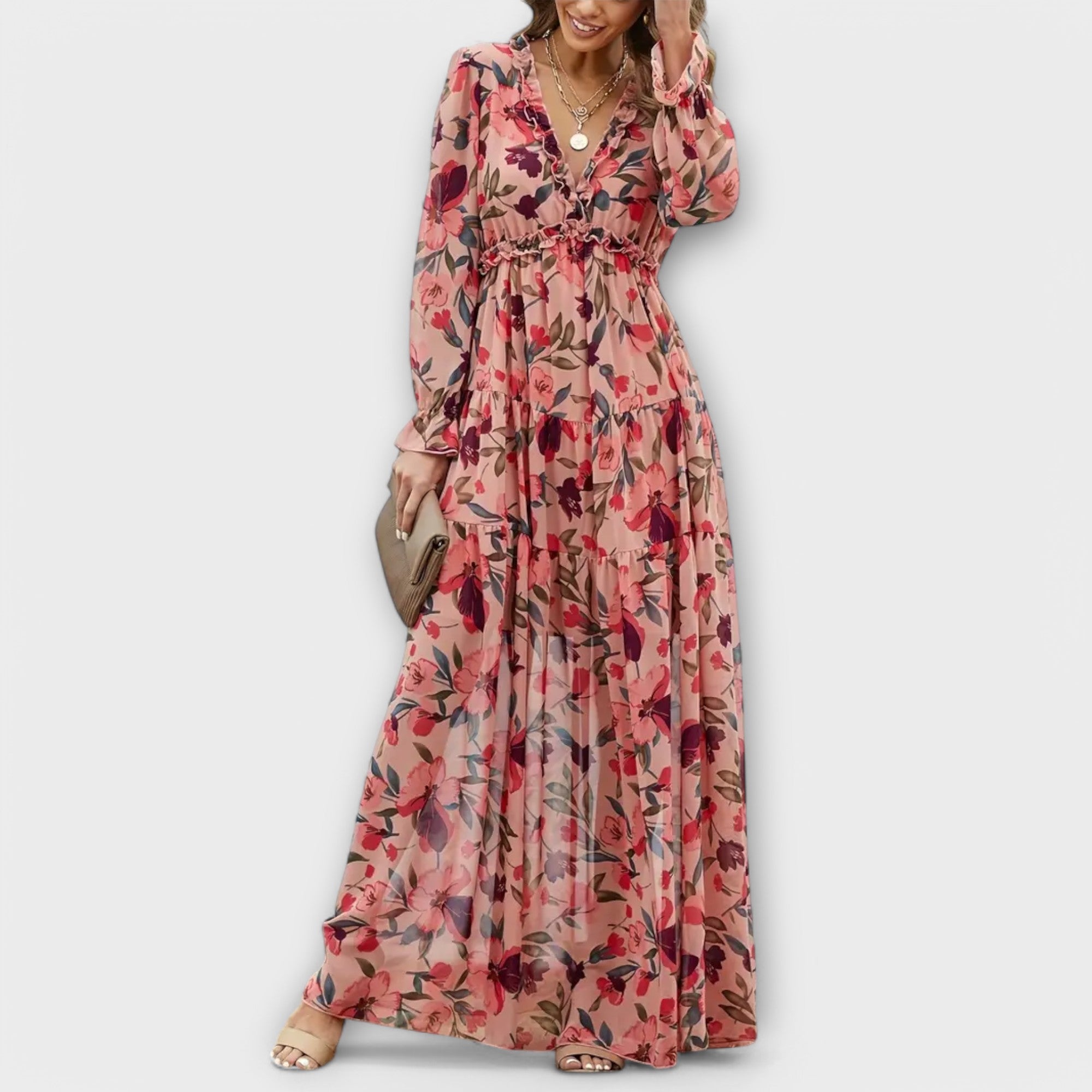 Rosalie | Chic Floral Maxi Dress