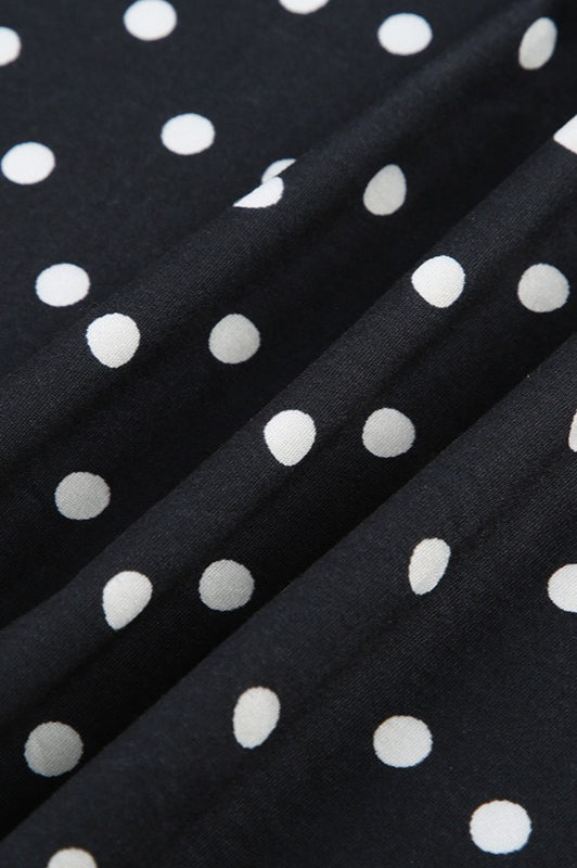 Dot Polka Mesh ALine Mini Dress