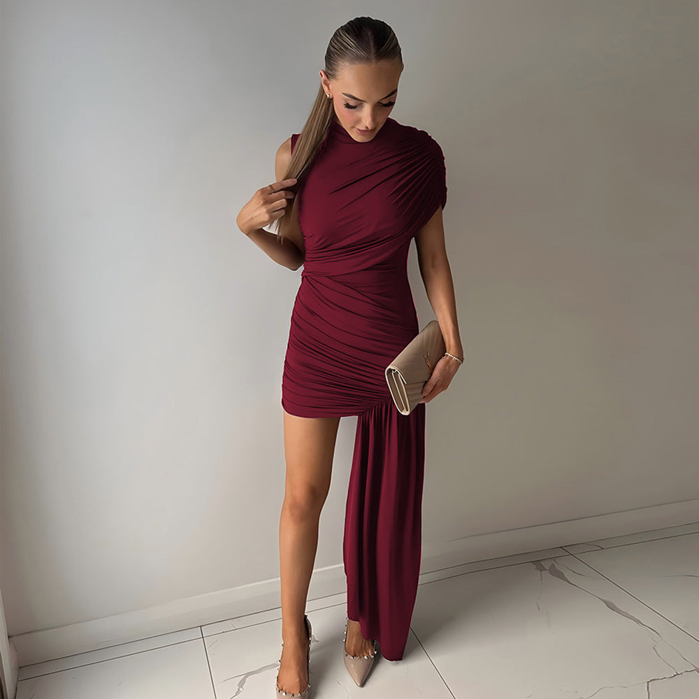 Mini Gema Dress Maroon