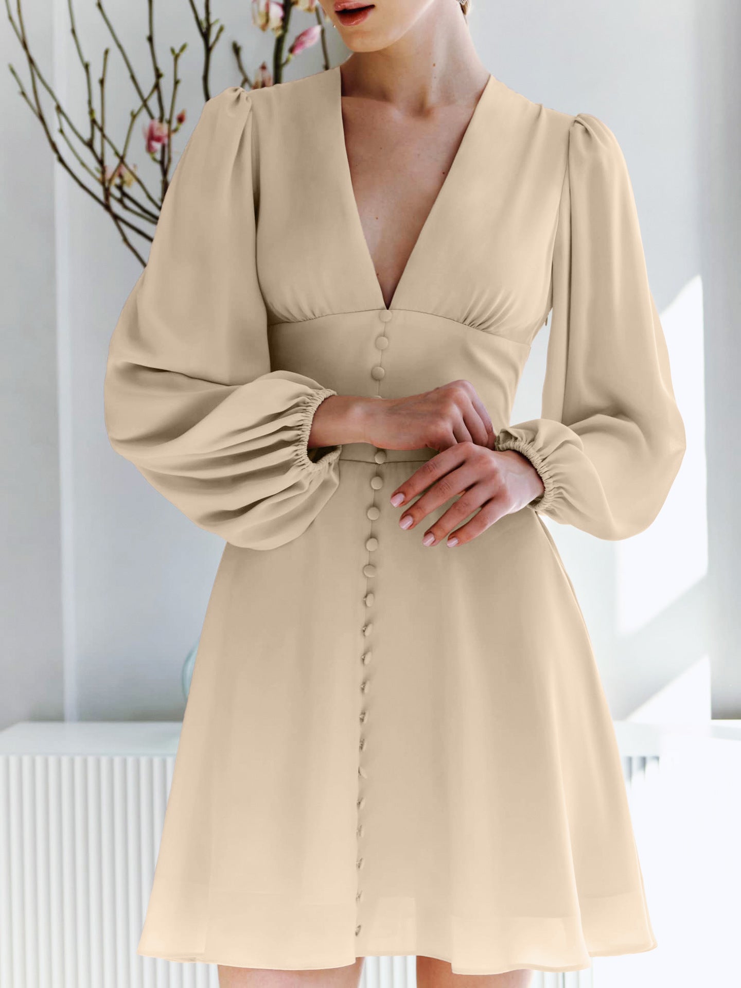 a Like Lady Mini Dress Khaki
