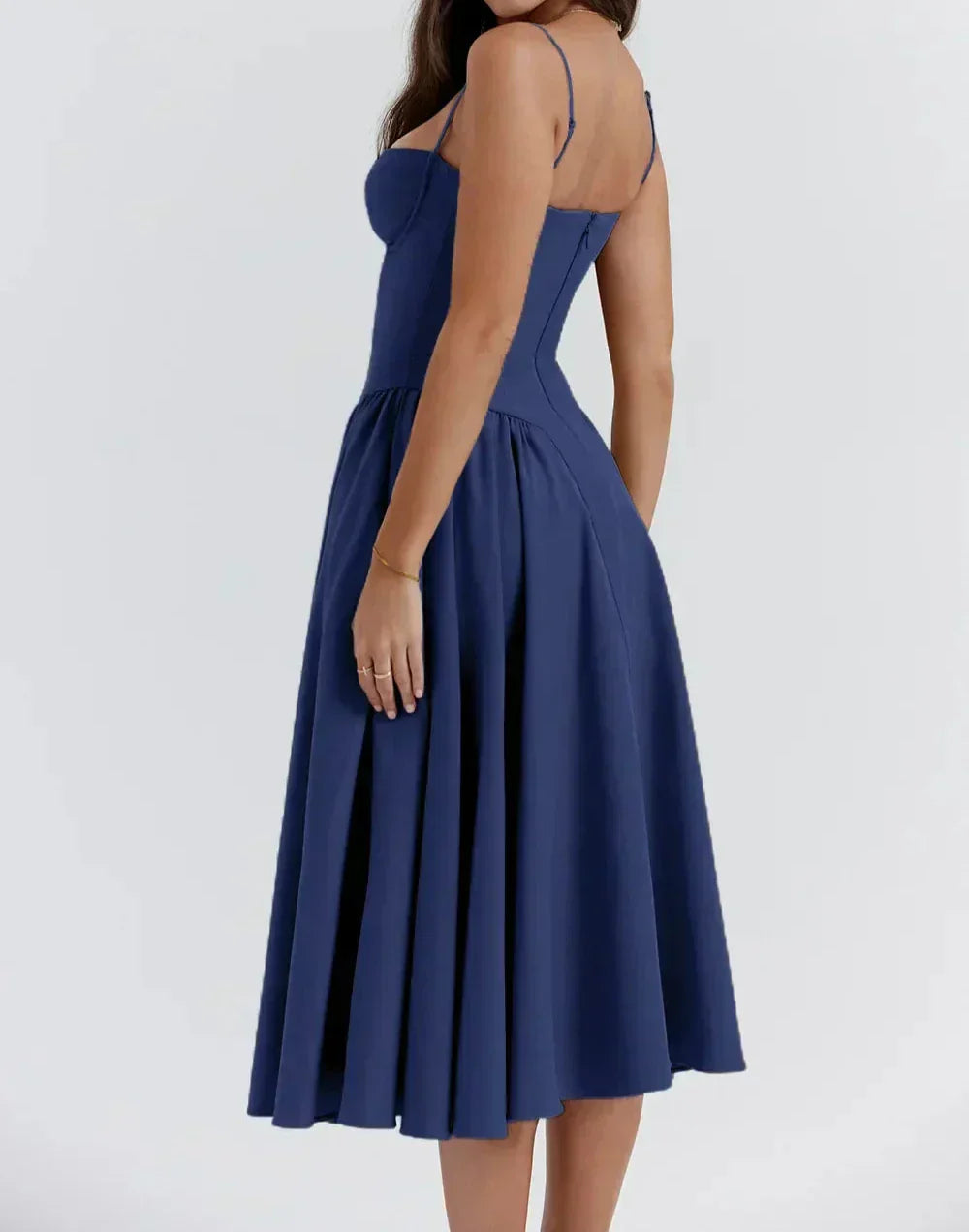 Sleeveless Carolyn Corset Midi Dress