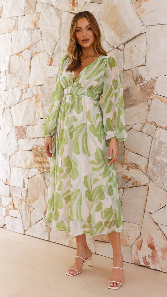 Midi Sideris Dress Green