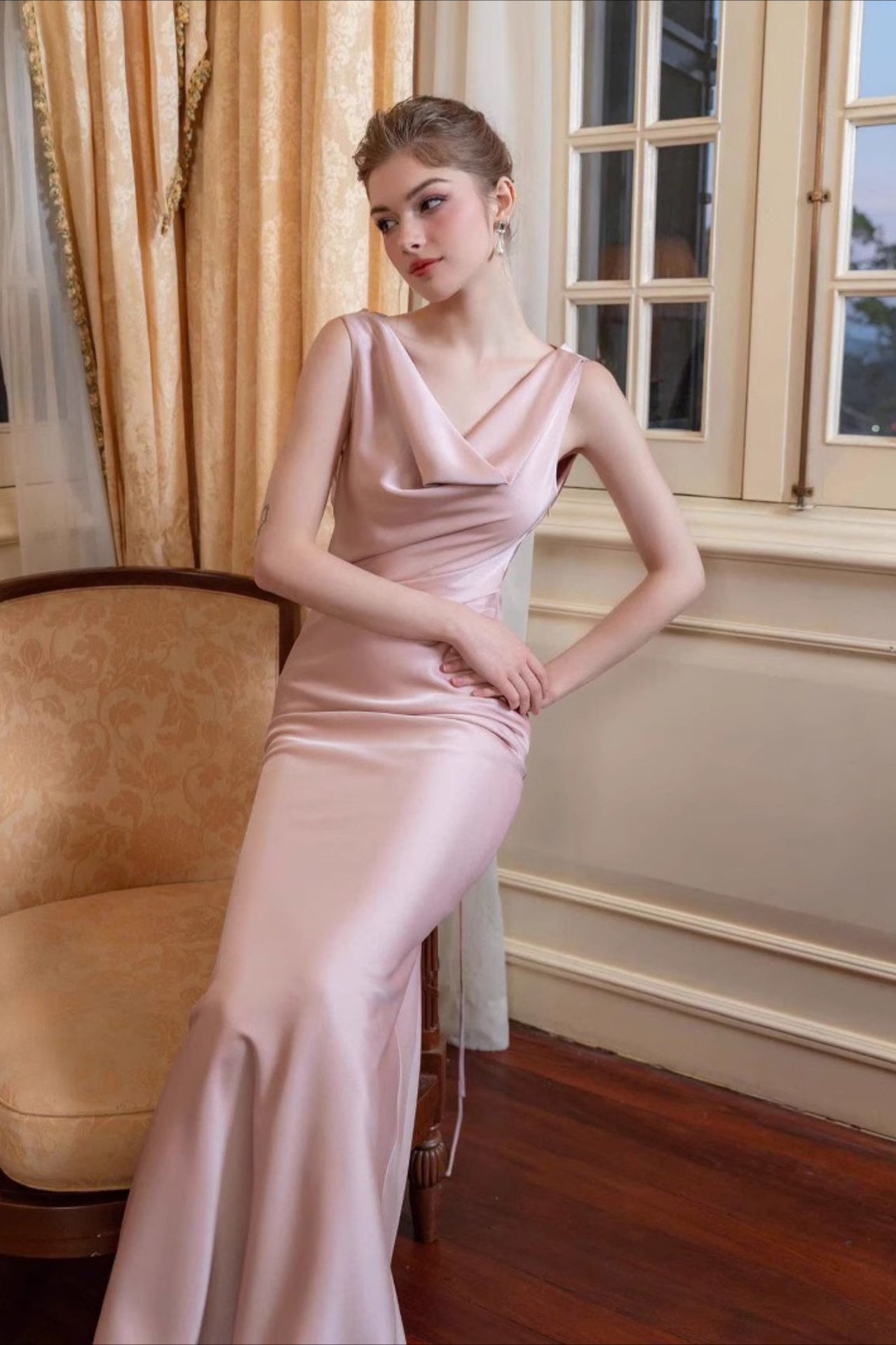 Premium Satin Maxi Formal Dress