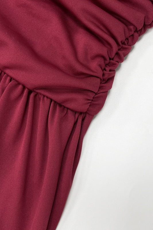 Strapless Off Shoulder Maxi Evening Dress