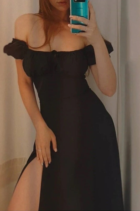 Tie Strap Edition Split Hem Maxi Dress