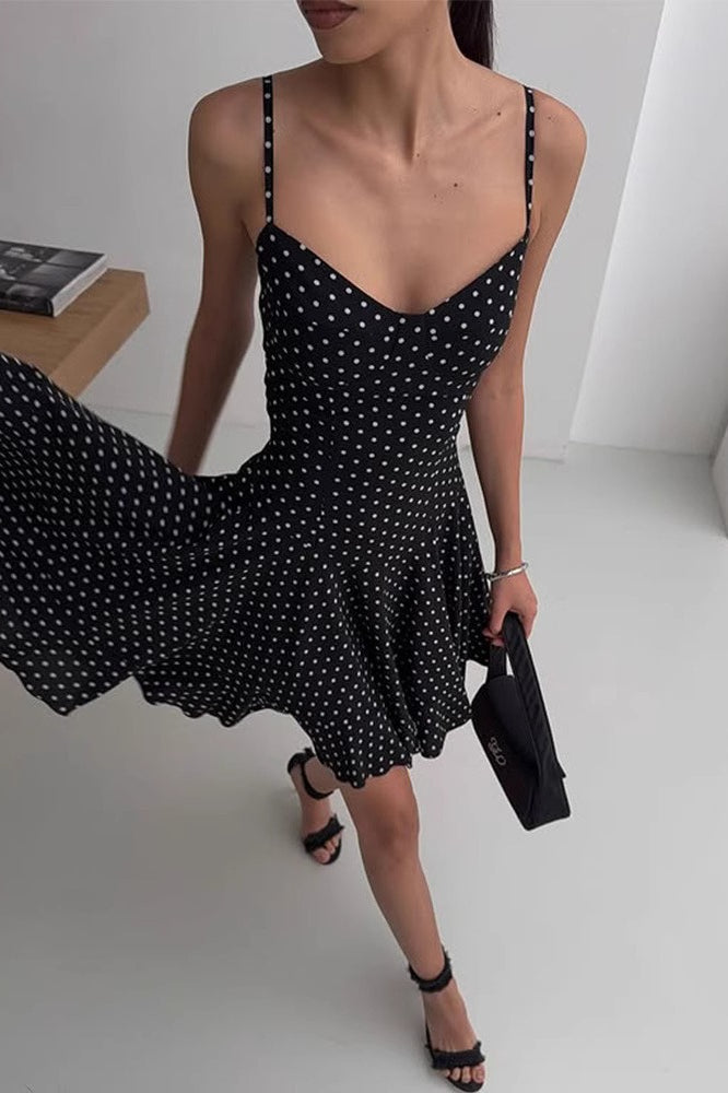Dot Polka ALine Cami Mini Dress