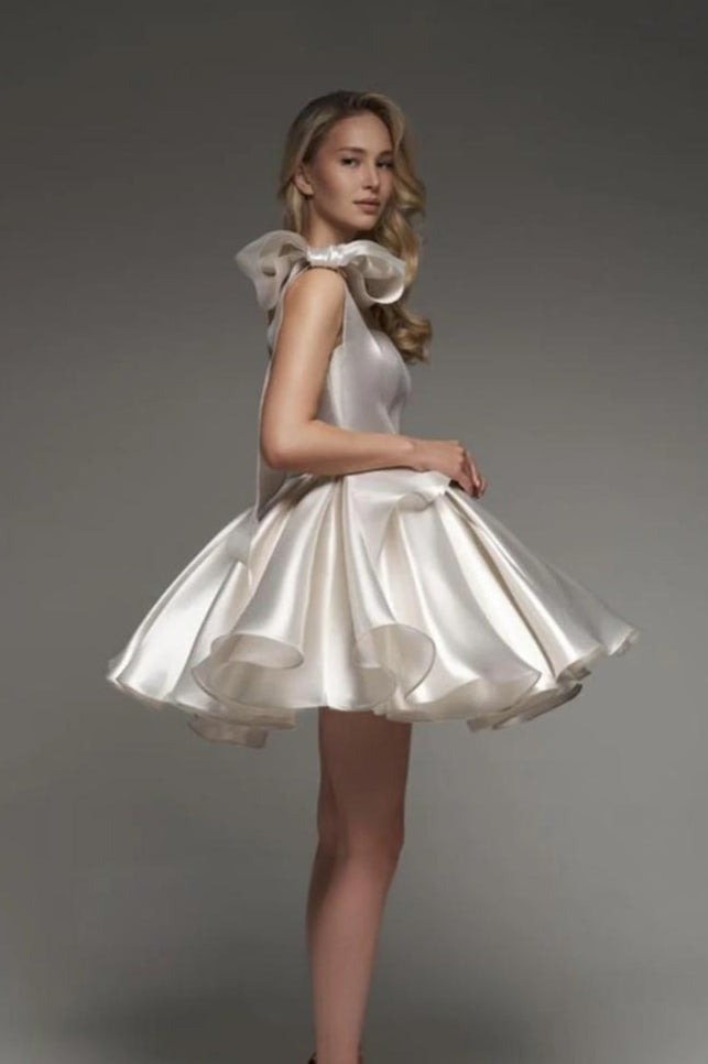 Tulle Stylish Spaghetti Strap Short Mini Dress