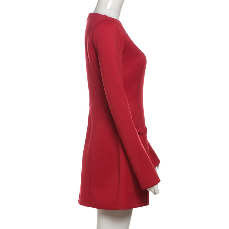 Chemistry Red Mini Dress Red