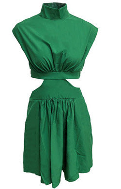Mini Glorina Dress Dark Green