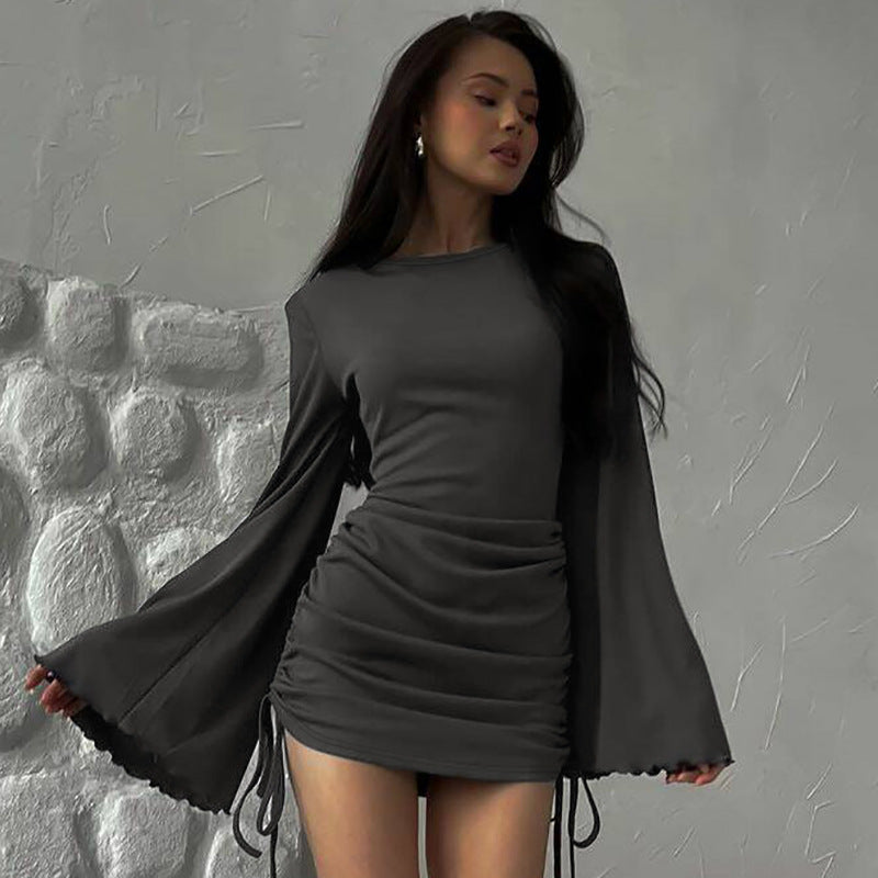 El Bell Mini Dress Grey