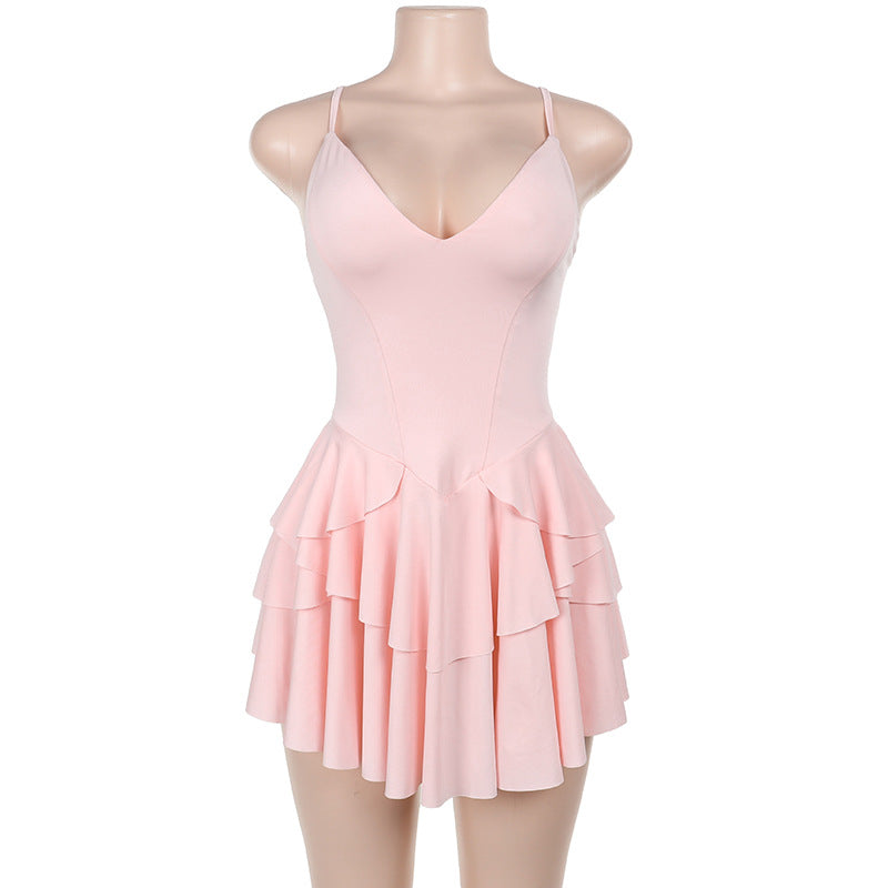 Side Sunny Mini Dress Pink