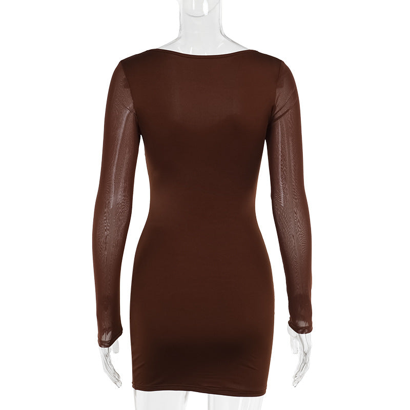 Mini Connie Dress Brown