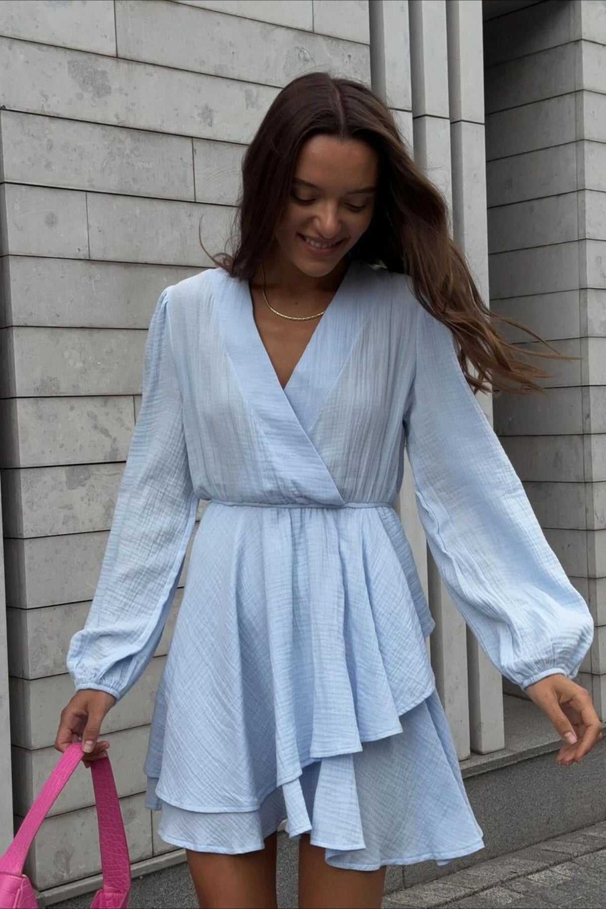 Sleeve Long Fitted Midi Dress