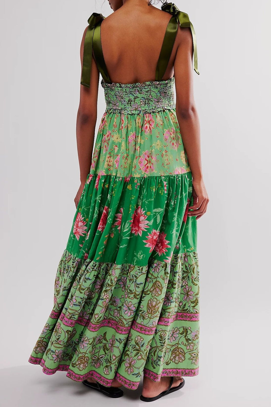 Classic Print Cami Maxi Boho Dress