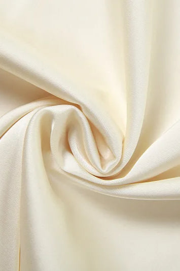 Alluring Backless Satin Spaghetti Strap Maxi Dress