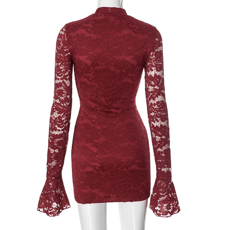 Mini Ingram Dress Maroon