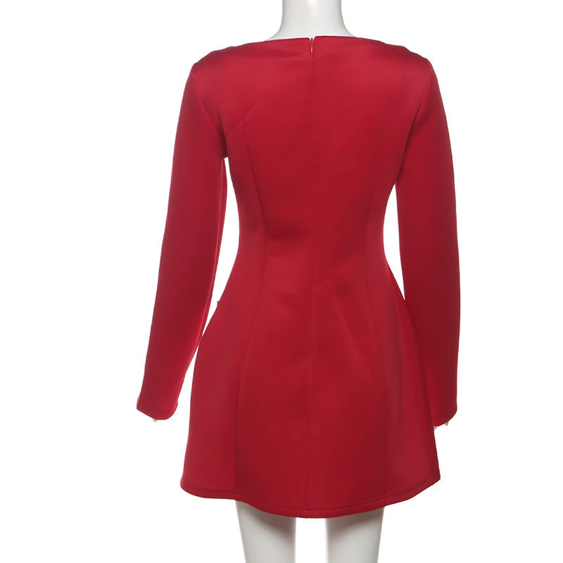 Chemistry Red Mini Dress Red